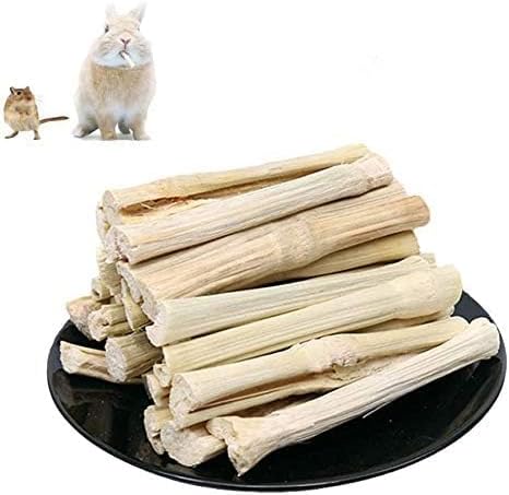 Tfwadmx Small Animal Snacks Sweet Bamboo Molar Treats 200 g, Bunny Chew Toys for Chinchilla Rabbit Guinea Pig