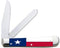 Folding Trapper Knife with Acrylic Handle (Texas Flag)