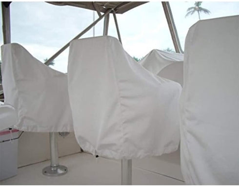 SUNSURE 420D (22x24x25inch) Boat Seat Cover Outdoor Waterproof Pontoon Captain Chair Cover Weather Resistant Folding