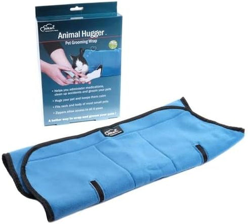 Jokari Animal Hugger Wrap Bag Carrier to Groom Cats, Pets, and Small