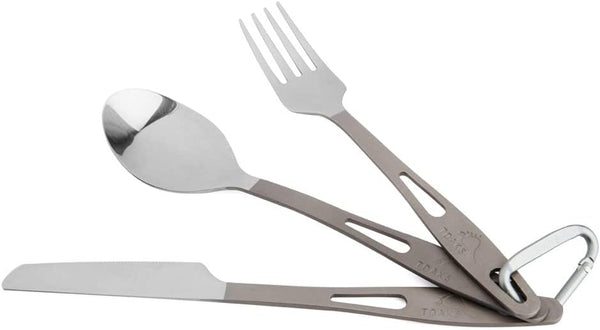TOAKS Titanium 3-Piece Cutlery Set for Outdoor Use