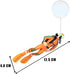 Fish Tank Diver Floating Ornament, Cute Cartoon Diver with Floating Device, Aquarium Landscape Decoration