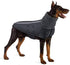 SlowTon Winter Dog Coat, Waterproof Windproof Puppy Vest with Turtleneck Scarf, Soft Pet Outfits, M, Grey