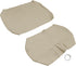 Golf Cart Front Seat Cover Set - Staple On for E-Z-Go TXT Golf Cart, Microfiber Leather in Beige