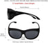 Polarized Solar Shield Fit Over Glasses, Driving Sunglasses for Men and Women