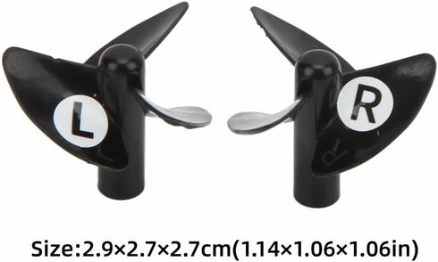 Chiffonade V500 Propeller Pair for Flytec - Plastic Shockproof Design with Positive & Negative Assembly, Replacement