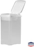 3.5 Buddeez Pet Treat Container for Dogs and Cats - Quart Flip Top Storage Bin - Bites And Bones Design - Airtight Food