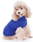 FAMI Dog Clothes, Soft Puppies Sweater, Winter Outfit for Small Dogs XS S, Cat Apparel, Dark Blue