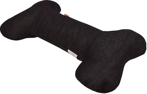 Black Old School Dog Toy Bone
