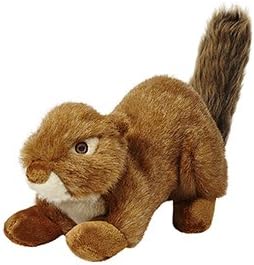 Fluff & Tuff SQUEAKERLESS Red Squirrel Toy
