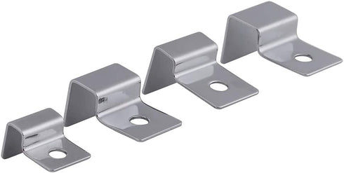 Fdit Pack of 4 Stainless Steel Aquarium Fish Glass Cover Clip Support Holder (8mm)