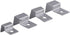 Fdit Pack of 4 Stainless Steel Aquarium Fish Glass Cover Clip Support Holder (8mm)