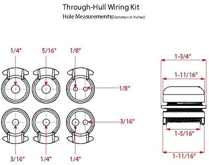 Wilderness Systems Through-Hull Wiring Kit for Kayaks