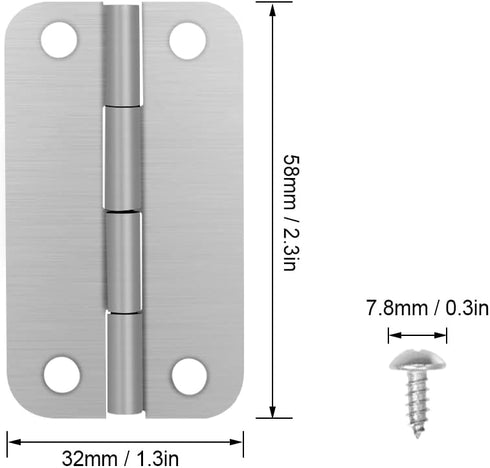 Picowe 3 Pack Stainless Steel Cooler Hinges Replacement Set for Igloo Ice Chests with Screws