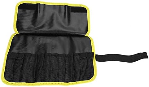 Waterproof Fishing Jig Bag, Soft Case for Fishing Lure Storage, Fishing Equipment Accessory (Yellow)
