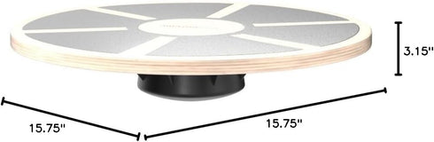 Black Wobble Balance Trainer Board for Core Strength