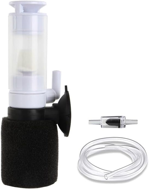 Senzeal Mini Sponge Fish Filter: Quiet 3 in 1 Small Aquarium Air Pump Filter for Freshwater Saltwater Fish Tank