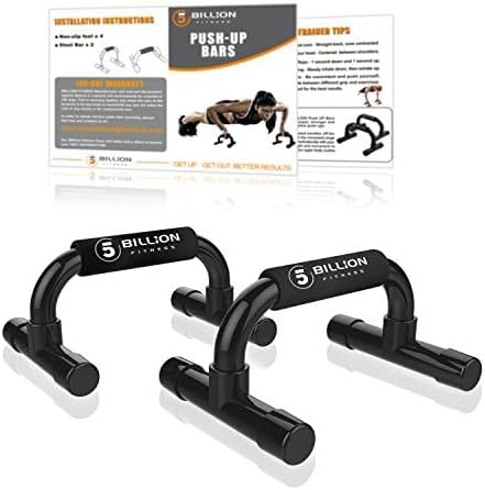 Push up Bars,5BILLION Strength Training Push Up Handle,Portable Calisthenics Bar for Home Gym Workout, Pushup Bar Calisthenics Equipment,Up to 330Lbs by 5BILLION FITNESS