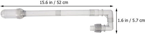 FRCOLOR 2 Sets Plumbing Fittings Tube for Fish Tank, Aquarium Supply Intake Outflow Tube Replacement Accessories