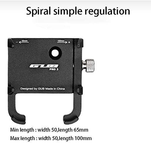GUB PRO 3 Long Claws Aluminum Alloy Mountain Bicycle MTB Road Bike Motorcycle Handlebar Phone Holder Mount Support Case