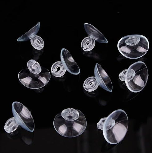 Transparent Aquarium Suction Cup Holders - 10 Pack for Fish Tank Tubing, Pumps, and Filters