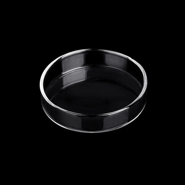 Aquarium Glass Feeder Dish, Round Clear Glass Fish Feeding Bowl, 60mm, Prevents Food Spilling in Fish Tank