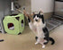 Leather and Fur Attachment Cat Toys, Ribbon Fit Wildcat and Bird Catcher Type Wands/Poles (Leather Tassels)