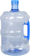 Wakauto Round Plastic Water Bottle with Handle - 2 Gallon Portable Water Jug, Large Capacity Container