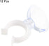 uxcell Aquarium Suction Cup Clips, Airline Tube Holders Clamps for Fish Tank, Clear 17mm, 12Pcs