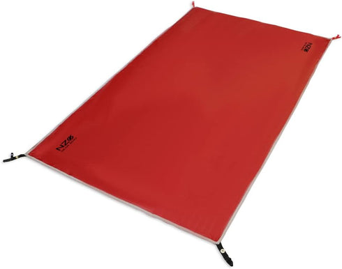 NEAR ZERO Waterproof Camping Tarp - 2 Person Tent Footprint, 6 Oz Ultralight 20D Ripstop Nylon, Red (7x4.2 feet)