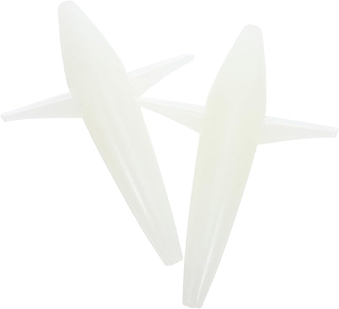 RUNROTOO 2pcs Luminous Trolling Bird Teaser Lures Plane Shape Sea Fishing Lures Saltwater