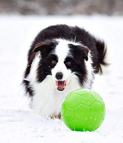 8" Jolly Pets Large Jolly Soccer Ball Floating-Bouncing Dog Toy; Green Apple