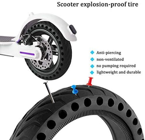 Solid Tires for Xiaomi m365 Electric Scooter Mijia M365, Gotrax GXL V2, 8.5 Inches Honeycomb Replacement Tires (2 Piece)
