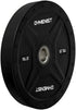 GYMENIST Bumper Plates for 2 Inch Olympic Bars, Premium Commercial Gym, Available in 10 LB to 55 LB Black or Multi Color