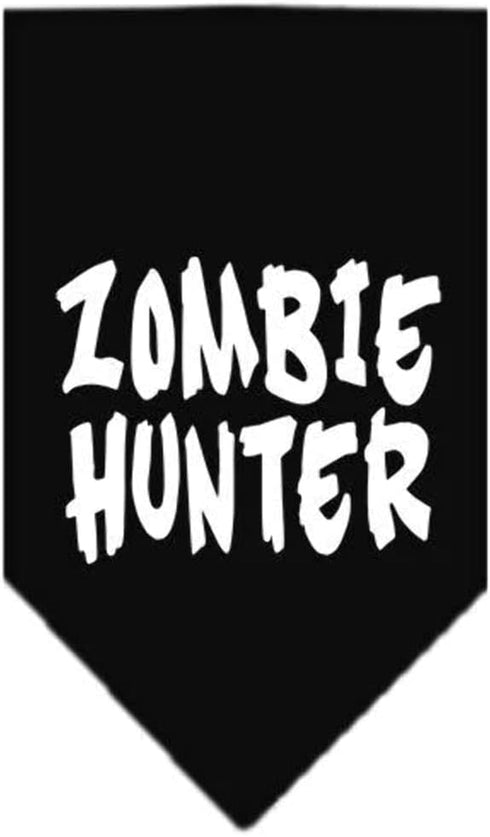 Mirage Pet Products Zombie Hunter Screen Print Bandana, Large, Turquoise
