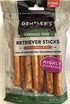 Dently Rawhide-Free Retriever Sticks with Real Peanut Butter, 1-10 Count 5" Sticks, Plus 1-Dog Waste Bag