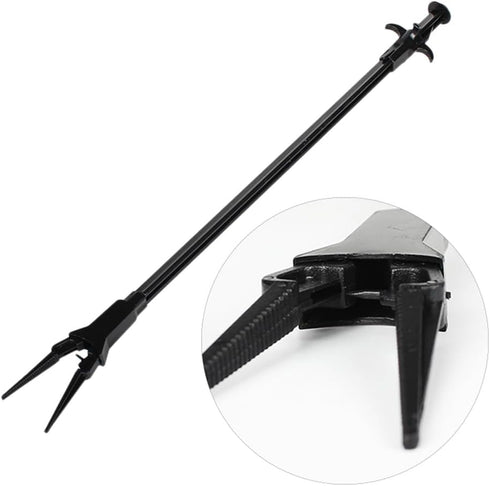 POPETPOP Extra Long Aquarium Tongs, 18 Inch & 15 Inch Feeding Clip for Reptiles and Fishbowls