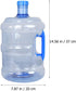 Wakauto Round Plastic Water Bottle with Handle - 2 Gallon Portable Water Jug, Large Capacity Container