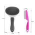 Self Cleaning Slicker Brush for Dogs, Cats, and Bunnies, Easy to Remove Loose Undercoat, Pet Massaging Tool