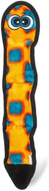24.5 inch, Outward Hound Durablez Large Snake Stuffing-Free Squeaky Plush Dog Toy for Puppies & Dogs - Interactive