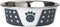 PetRageous 15000 Fiji Stainless Steel Dog Bowl, Non-Slip, Dishwasher Safe, 1.75-Cup Capacity, 5.5-inch Diameter, White