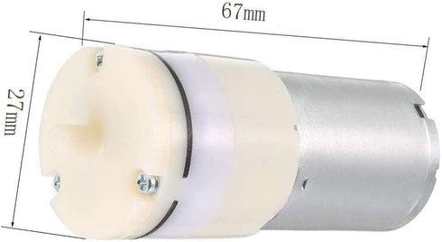 DC 3-6V Aquarium Fish Tank Oxygen Circulate Mini Air Pump Motor, Pack of 2 for 370 Micro Air Pump