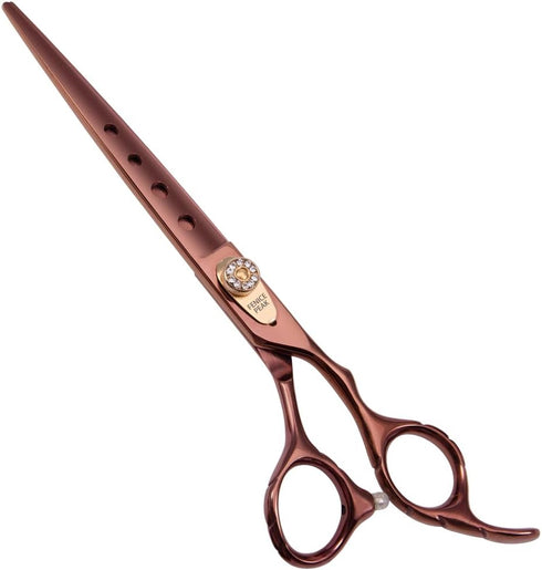 Fenice Peak Dog Grooming Scissors, Professional Trimming Shears for Dogs and Cats, 440C Stainless Steel (7'')