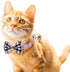 CHUKCHI 2 Pack Cat Collar Breakaway, Adjustable 7.8-10.5 Inch with Cute Bow Tie and Bell (Red+Pink)