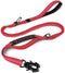Joytale Tactical Dog Leash, Heavy Duty, 4-6FT Shock Absorbing Bungee with 2 Padded Handles, No Pull with Quick Release