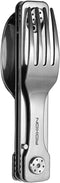 ROXON C1 3 in 1 Camping Utensils - Detachable Knife, Spoon, Fork for Outdoor Camping, Hiking