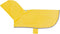 RC Pet Products Packable Dog Rain Poncho, Small, Sunshine