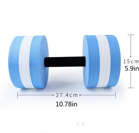 Floating dumbbells, water sports dumbbells,Set of 2 - For Water Aerobics(pink, red, blue, green) by MMCCHB