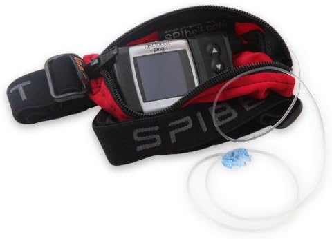 SPIbelt Kids Pocket Belt, Expandable Pocket, Adjustable Waist, No Bounce, Red with Black Zipper