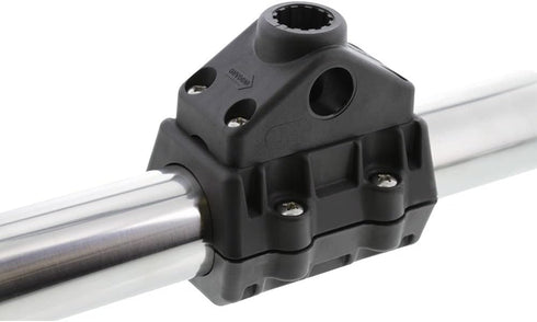 Scotty #0320 Black Rail Mount Adaptor, 2-Inch Round
